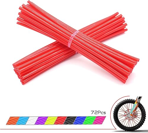 Miniatura 2 de 72 fundas universales para radios de motocross para llantas de 8 a 21 pulgadas, BMX MTB SX MX SXF EXCSXF EXC XT250-600 R-Z400S SM RM2 F800GS CRF XL