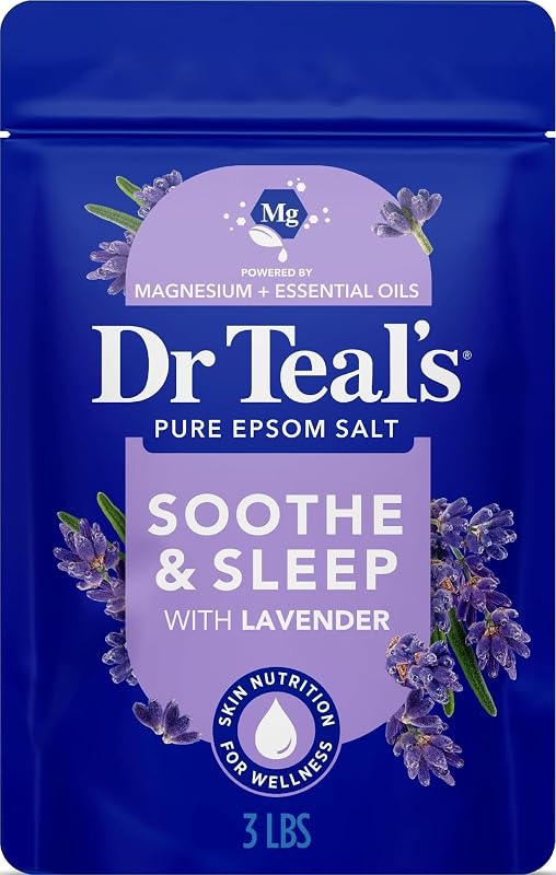 Epsom Salt Soaking Solution, Soothe & Sleep, Lavender, 3lbs