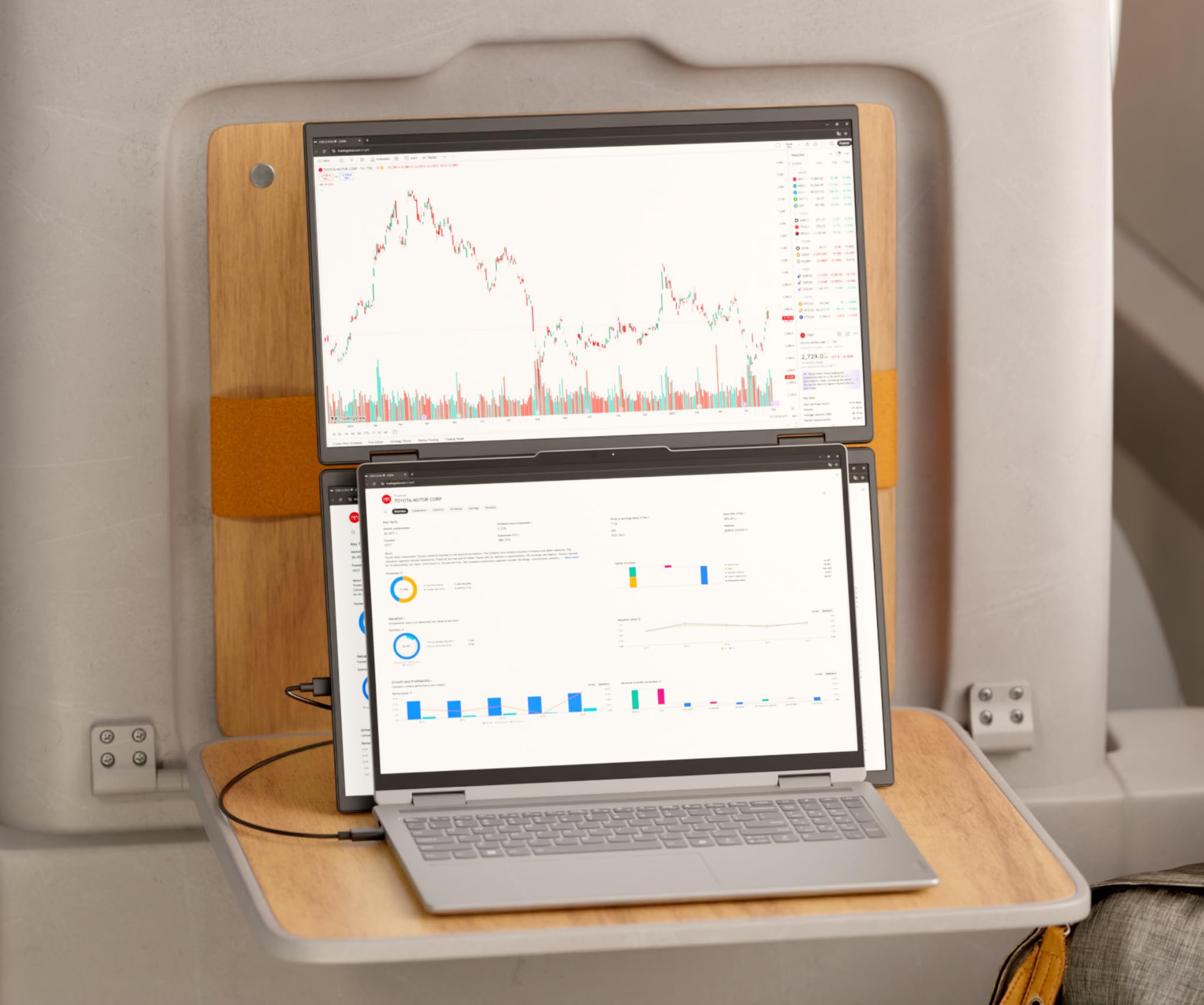 JapanNext Dual Portable Monitor 23,8" (x2) IPS Full HD (1920 x 1080) | 100 Hz | Carga a través de USB-C (45W) Altavoces Integrados HDMI USB-C Conector Jack| JN-DMD-IPS238F-C4