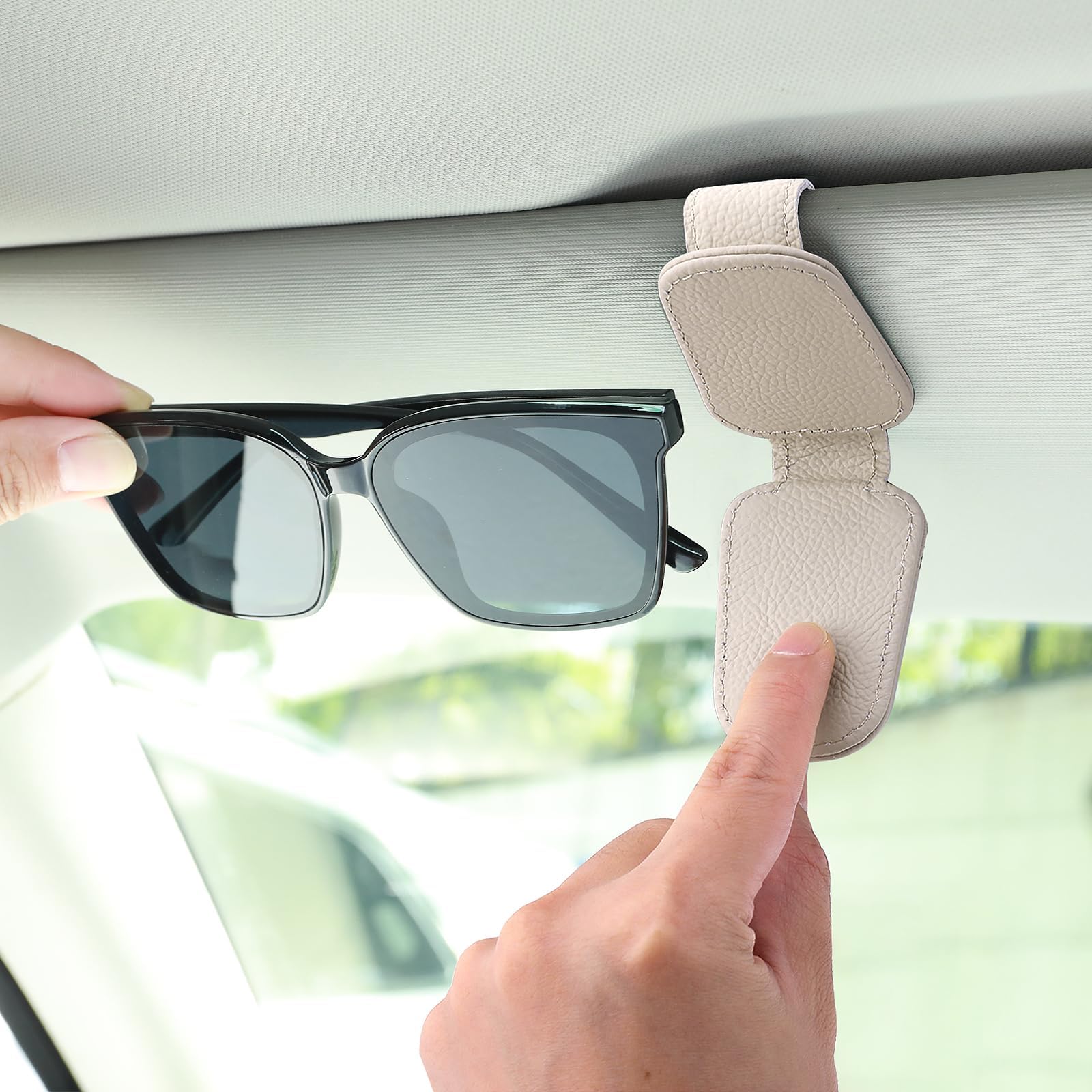 Soptrise Sunglasses Holder for BMW M4 Coupé F82 I 2014-2020, Car Glasses Holder,Car Visor Accessorie,white