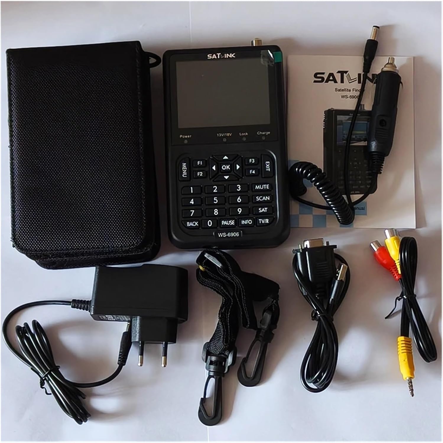 WS6906 3.5in LCD Display Data Digital Satellite Signal Finder Meter DVB-S Finder Meter Portable Measuring Instruments - Image 3