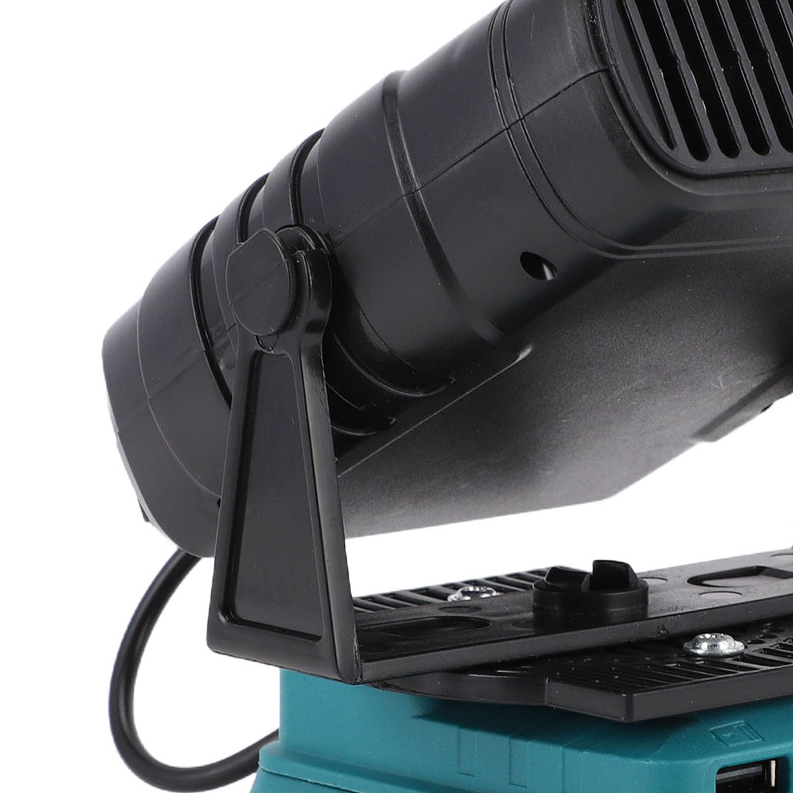 CCYLEZ Stufetta Elettrica Alimentata a Batteria 200 W, Stufa Portatile Senza Fili, con 2 Impostazioni di Temperatura e 2 Porte USB, per Batteria Li BL1850 BL1840 BL1830