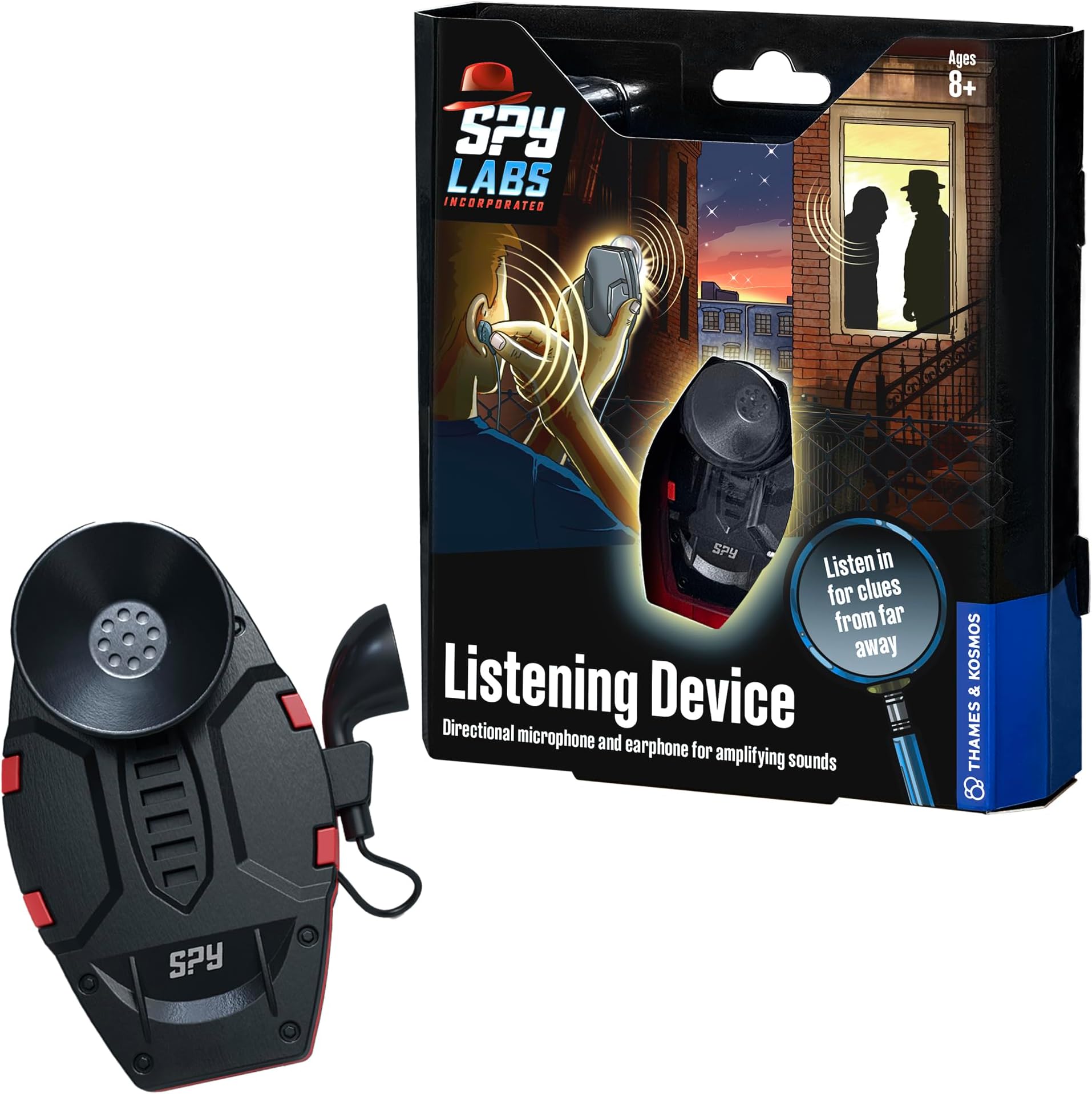 Spy Labs Inc: Listening Toy by Thames & Kosmos | Listen & Gain Top Secret Intel | Essential Tools and Tricks of The Trade from The Detective Gear Experts for Kid Investigators