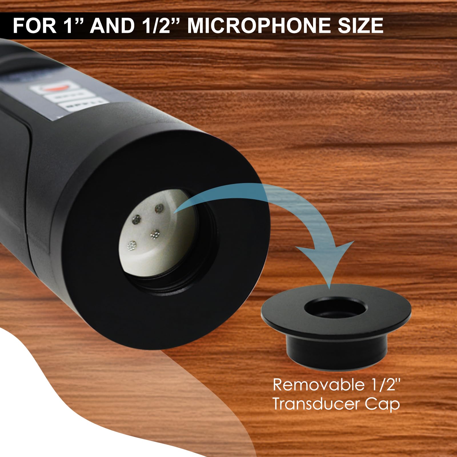 Calibrador digital de nivel de sonido con pantalla LCD y retroiluminación, precisión de 94 dB y 114 dB +/-0,3 dB, medidor de ruido profesional, herramienta de calibración para micrófonos de 1 pulgada