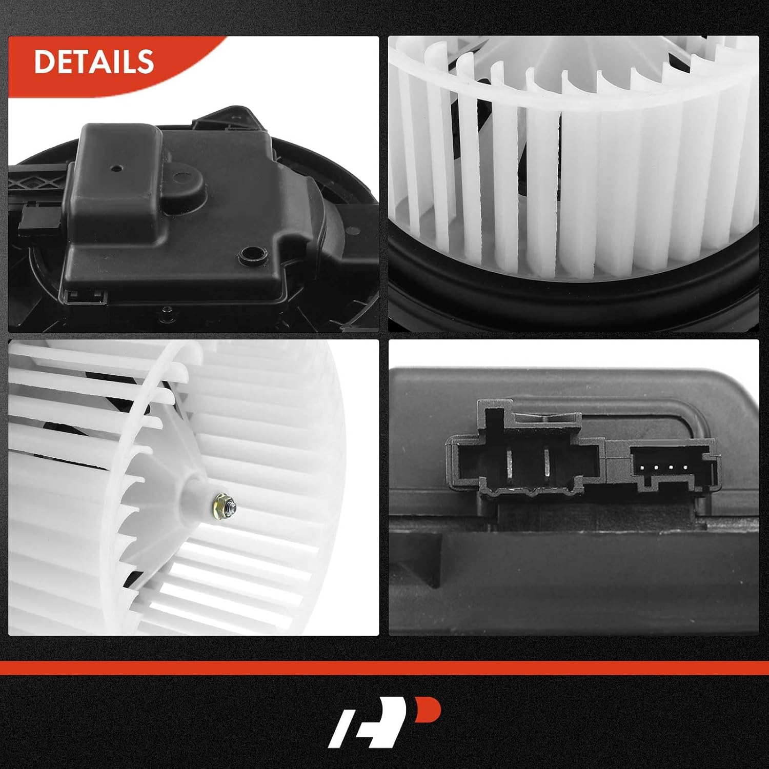 A-Premium HVAC Heater Blower Motor and Resistor Assembly Compatible with Mercedes-Benz Vehicles - W251 Series R320 2007 - Front Side, 2-PC Set, Replace# A1648350007, 2108214651