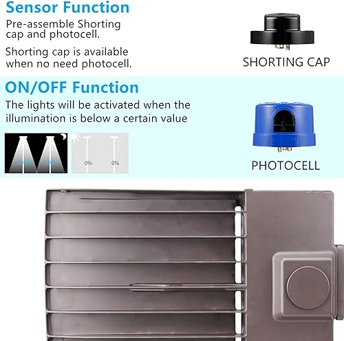 Miniatura 3 de 300W LED Parkig Lot Light con Slip Fitter, 5000K luz diurna 42000Lm 1000W HPSHID Equiv. ETL comercial LED estacionamiento accesorio de iluminación