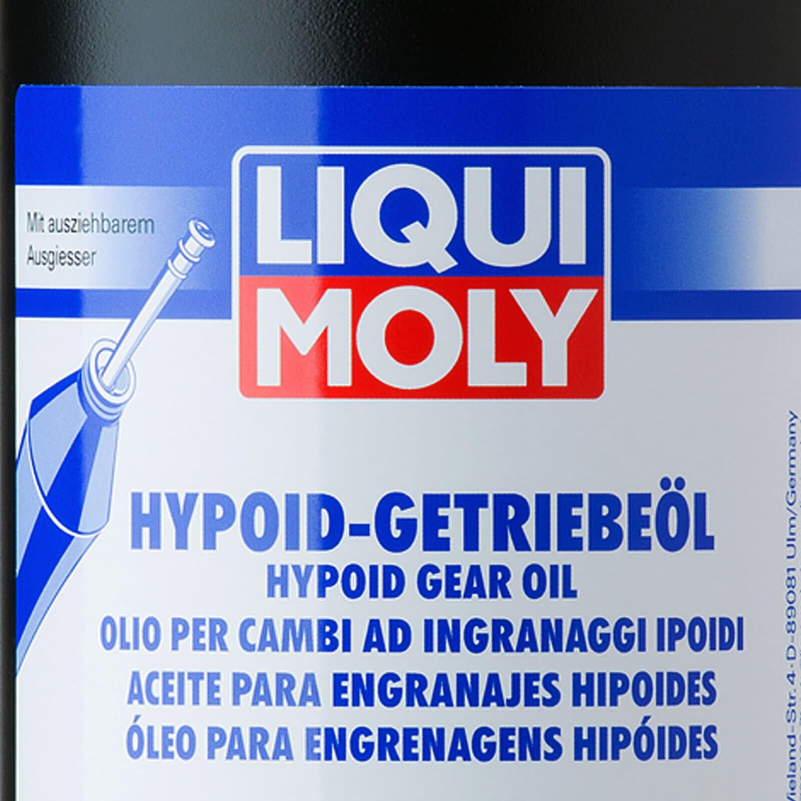 Liqui Moly 5x 4406 Achsgetriebeöl (5 x 1 L Kunstoffdose) | 5x 4406,LIQUI Moly 1L Hypoid-Getriebeöl GL5 SAE 80, Getriebeöl