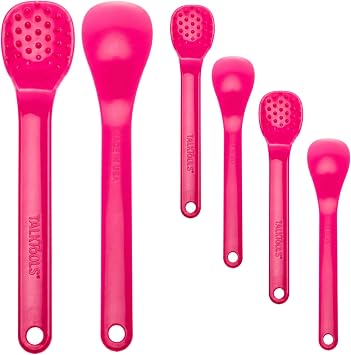 TalkTools Bumpy Spoons - Self-Feeding Oral Motor Therapy for Lip Closure & Oral Awareness, Kids, Toddlers & Adults, Sensory Feeding Aid | Magenta, 6-Pack