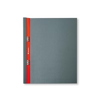 PAGEBASE SlideNote made in Tokyo, Japan 2 Functions of Files and Notebooks One-Touch Mechanism Holeless Paper Letter Size Revolutionary Stationery Blue Gray