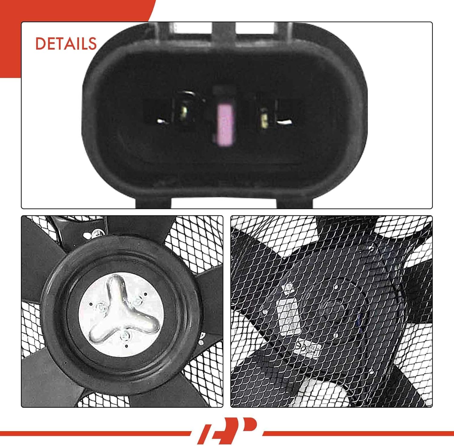 A-Premium A/C Condenser Fan Assembly Compatible with Select Mitsubishi Models - Montero 1992-2000 - Replace# MB657380