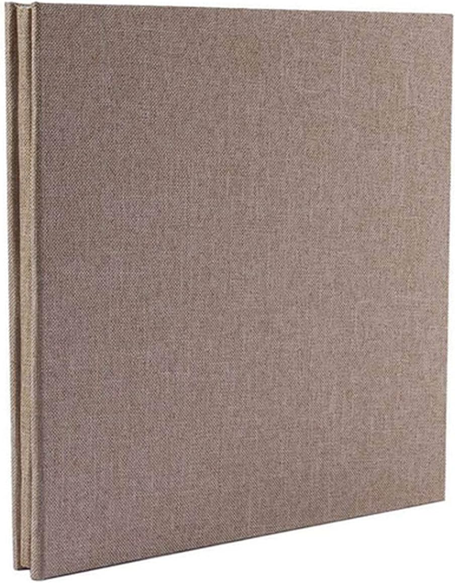 Photo Albums DIY 40 Page Linen Hardcover Wedding Baby Family Travel Gift Sticker Photo Album Magnetic Scrapbook Art Photo Album Album de fotos (Color : Brown)