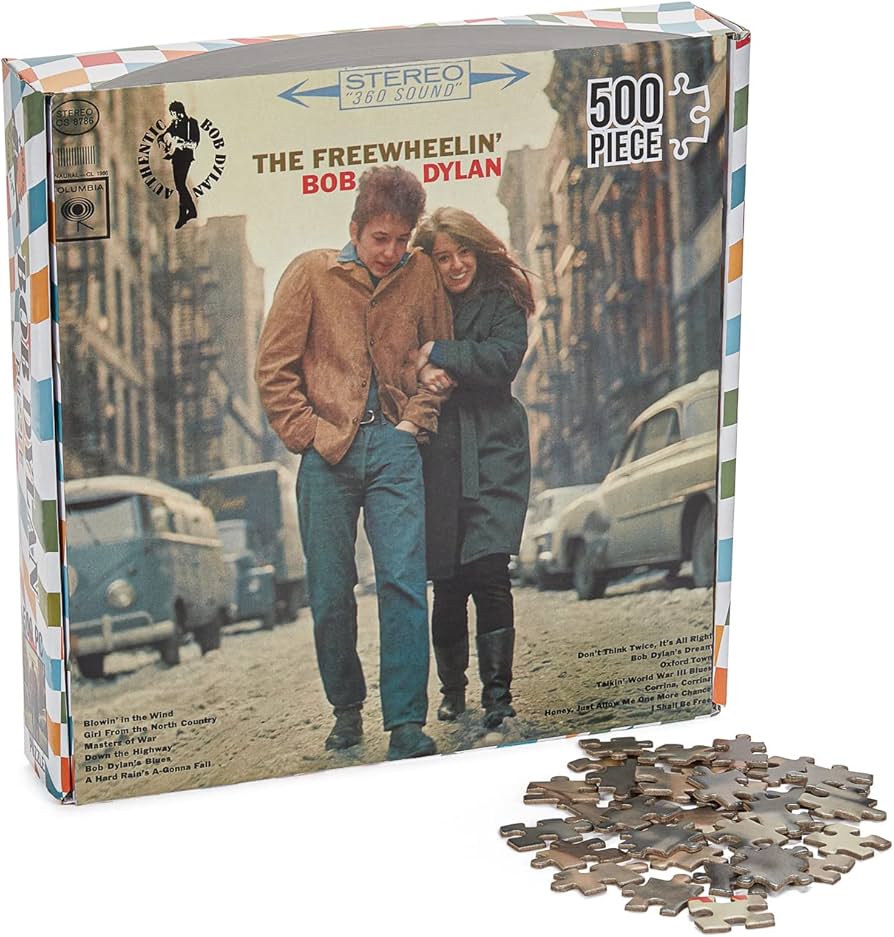Amazon.com: KESS de.Bored Bob Dylan Freewheelin Album Cover Puzzle