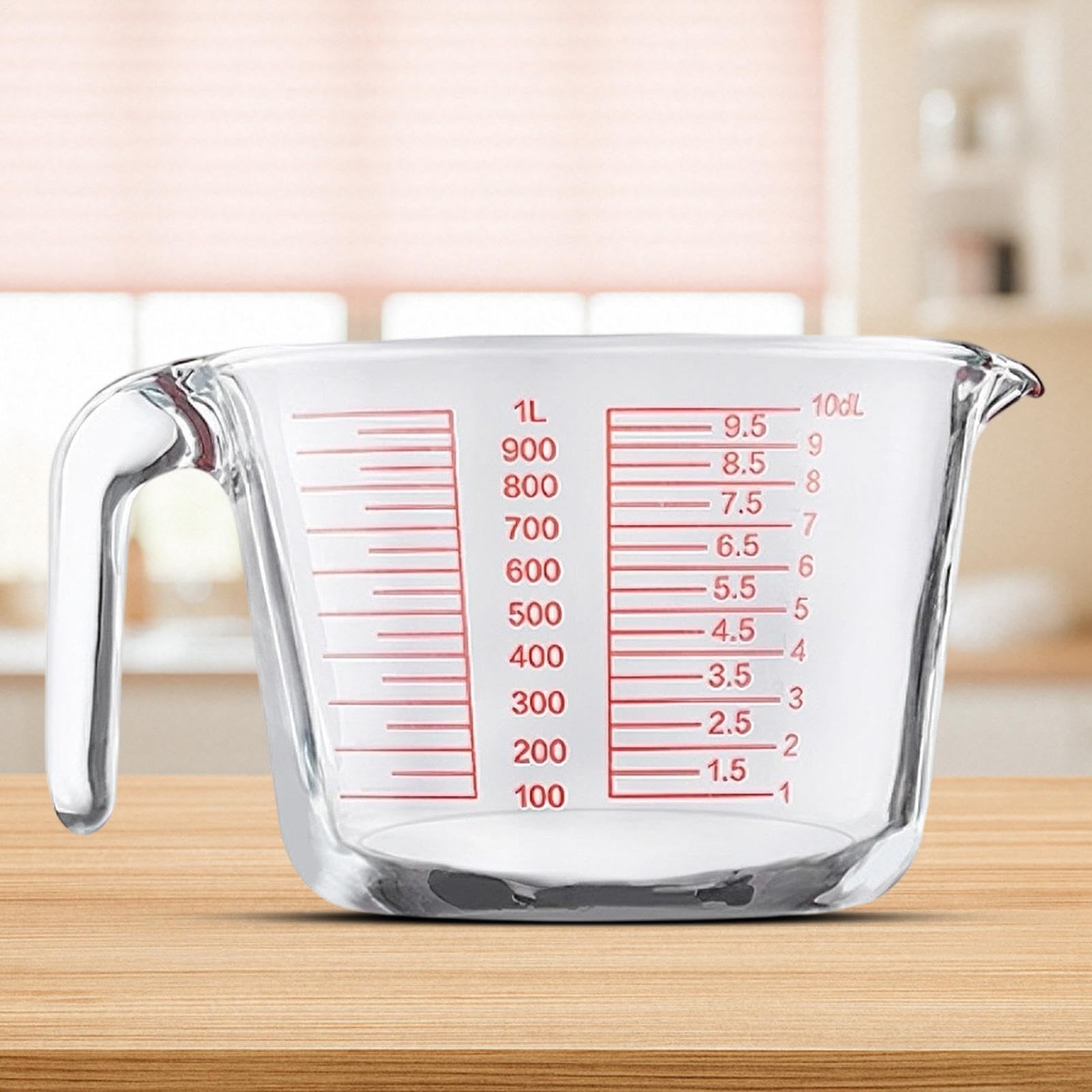 Tazas Medidoras De Líquidos Recipiente De Medición Transparente Y Portátil | Contenedor Medidor Vidrio Para Preparación Comidas Cocinar Hornear Cocina Hogar Y Casa Y Interior Alimentos