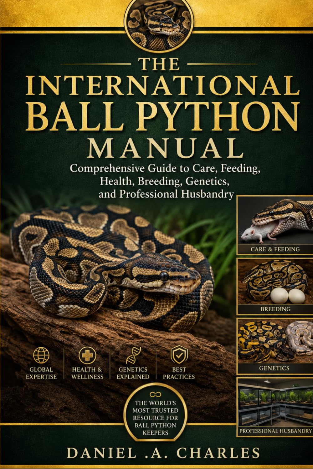 The International Ball Python Manual: Comprehensive Guide to Care, Feeding, Health, Breeding, Genetics, and Professional Husbandry