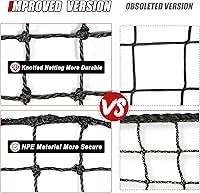 Vista 5 de Redes de backstop de sóftbol de béisbol,Red deportiva,Barrera de red deportiva,Red deportiva para patio trasero,Red de PE anudada retorcida