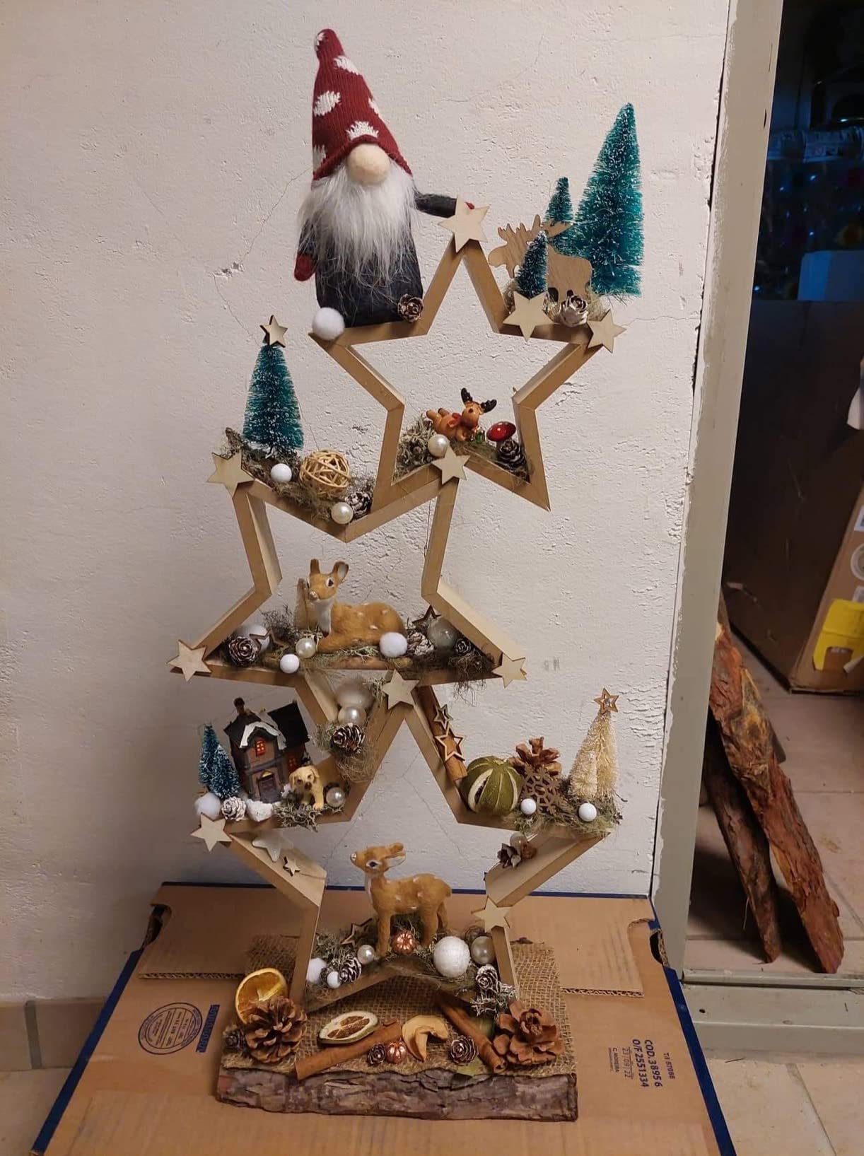 VBS Holz-Anker 31 Cm - Maritime Dekoration MDF Holz Furniert