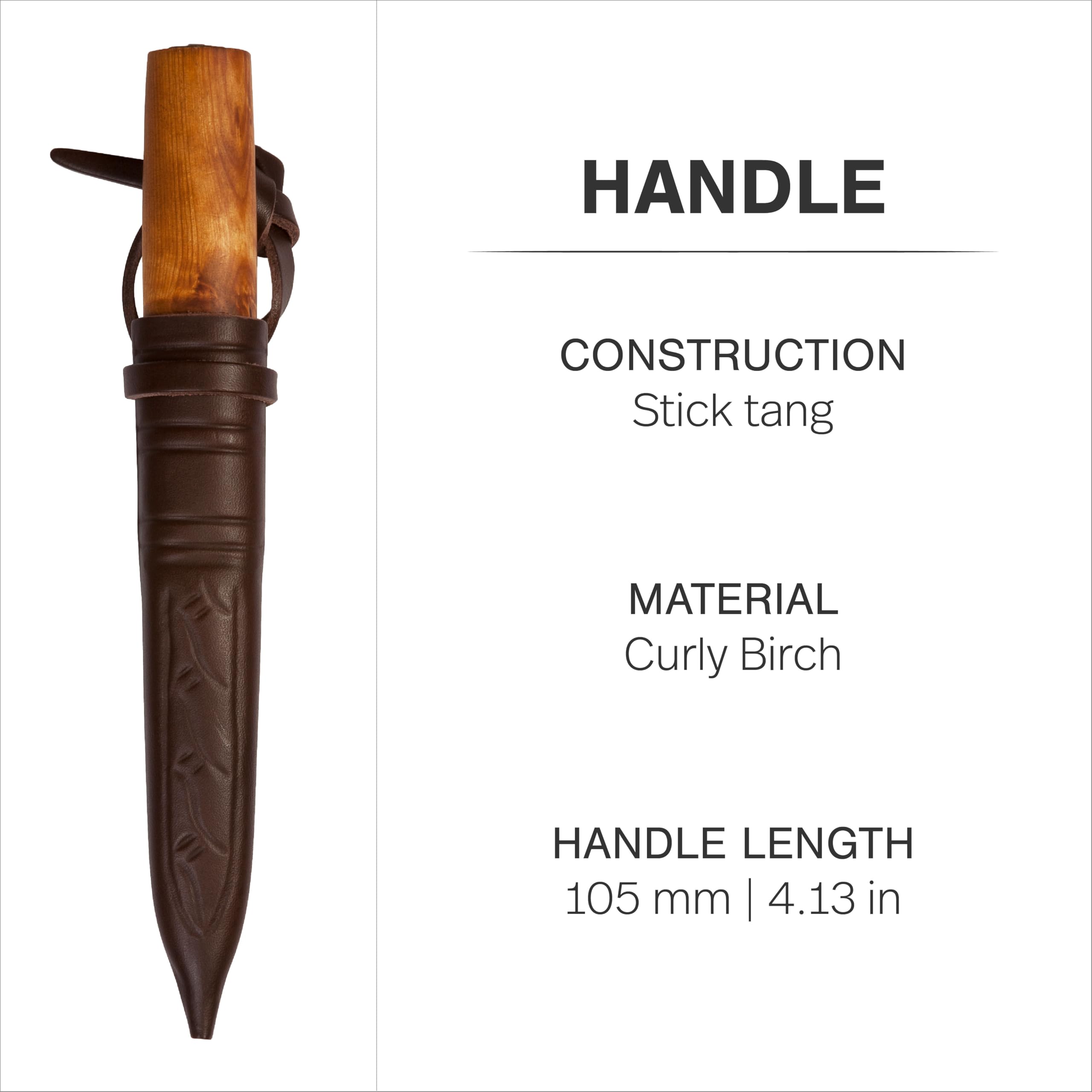 Helle Messer Helle Dreilagen-Carbonstahl Messer, Modell Viking, Carbon Steel, 22.0 cm, 1010251410