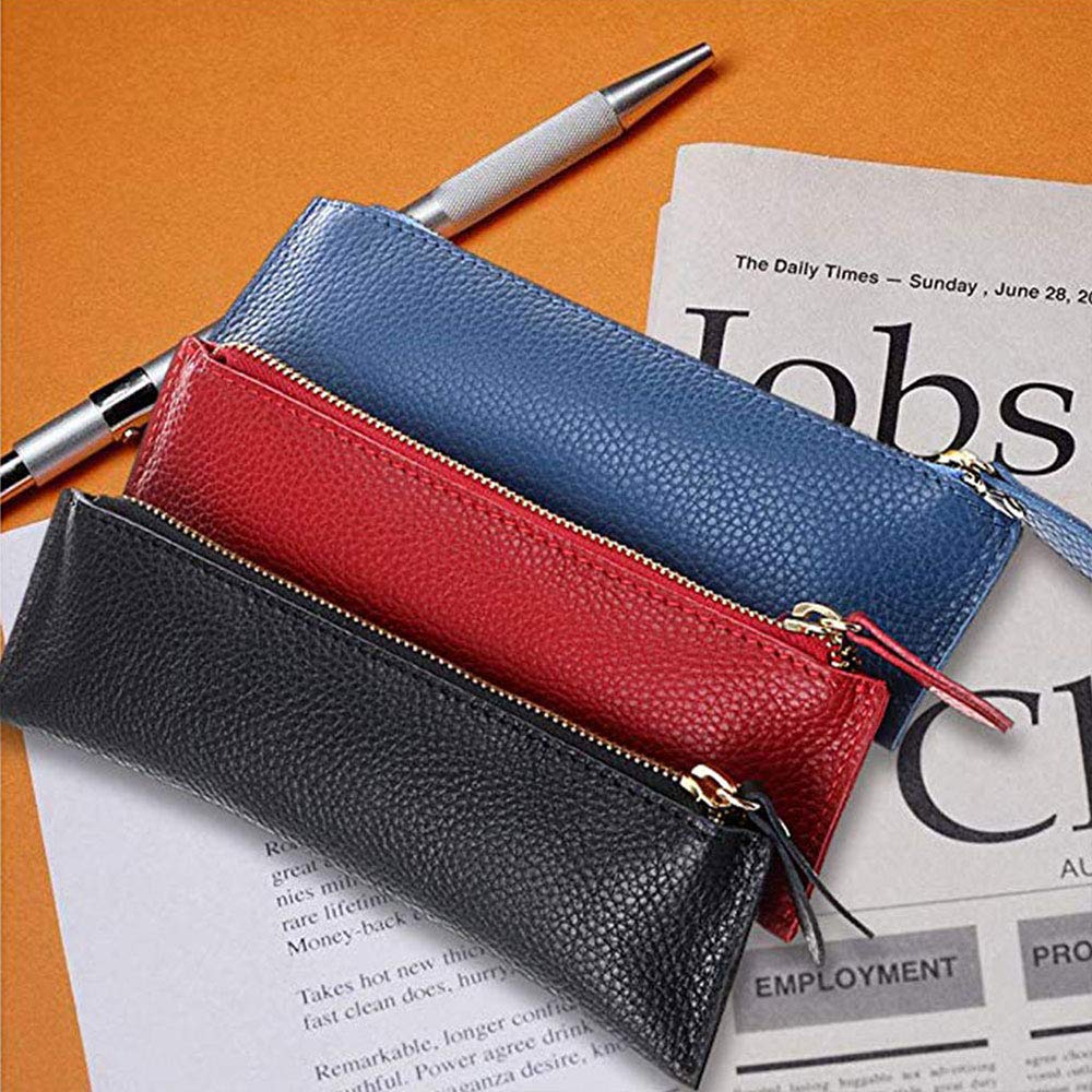 MZYFDC Astuccio portapenne in vera pelle fatto a mano