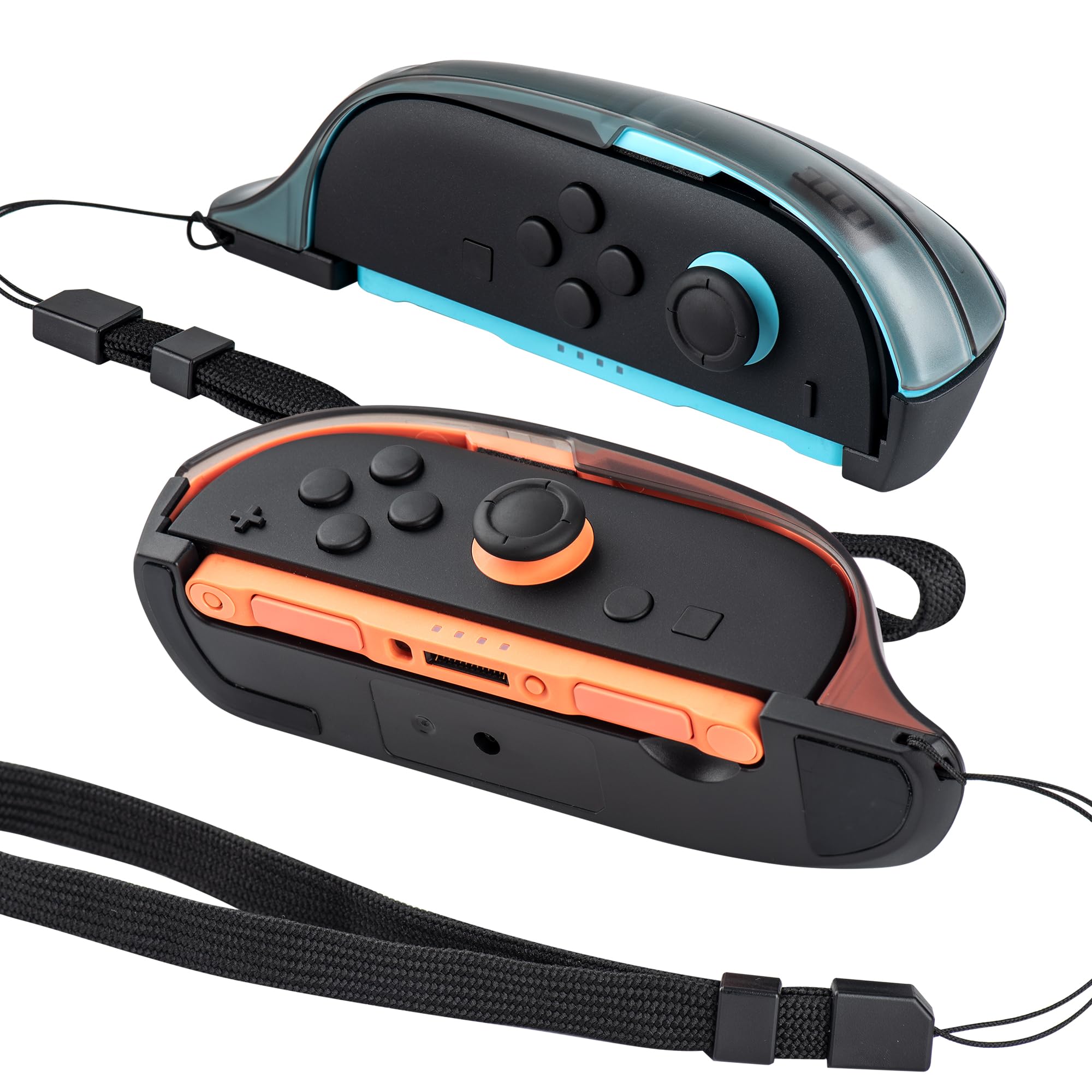 Blade – Adaptador de Ratón para Joy-con Switch 2, Set de 2, Izquierdo/Derecho, Soporte Ergonómico Mandos Nintendo Switch 2, Acceso Botones, Rojo/Azul, Mayor Precisión, Modo Ratón