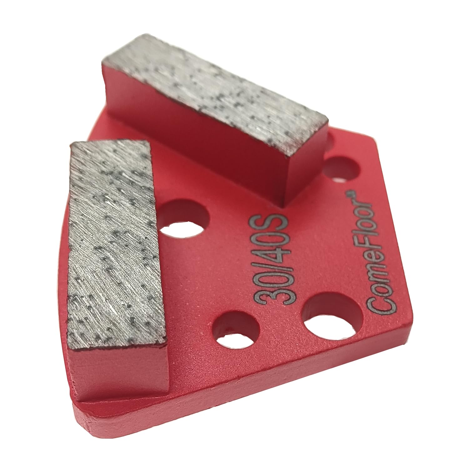 Zapatos de molienda de metal trapezoidal de diamante para suelo de hormigón, compatibles con molinos ASL/Warrior/Iron Horse, grano 30/40, unión suave, 9 unidades