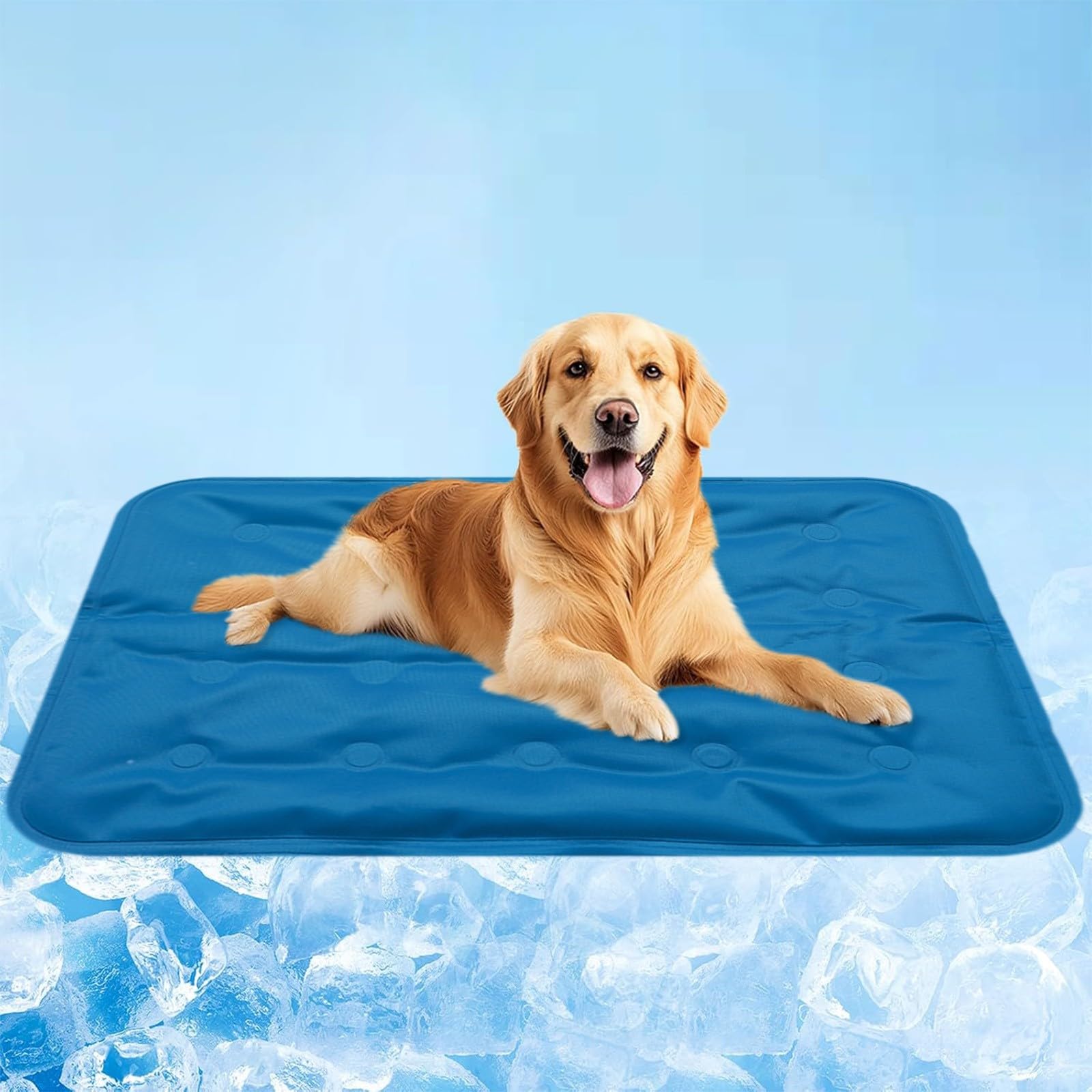 Dog Cooling Mat, Pressure-Activated Self-Cooling Pad for Pets, Portable, for Indoor and Outdoor Use