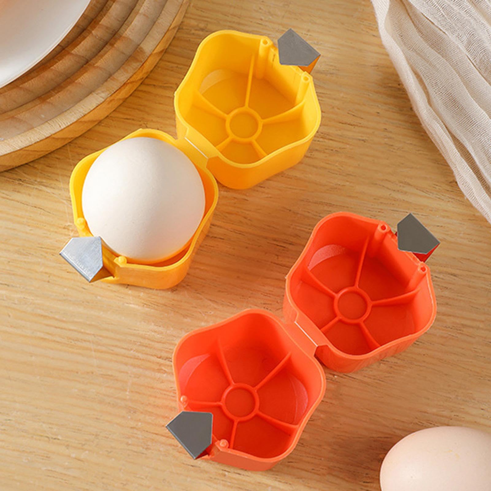 3 Piezas Herramientas para Cascar Huevo - Abridor de Cáscar de Huevo | Removedor de Cáscaras de Huevos | Separador de Cascarón de Huevos de Mano | Cortador de Cáscaras de Huevoes Crudos