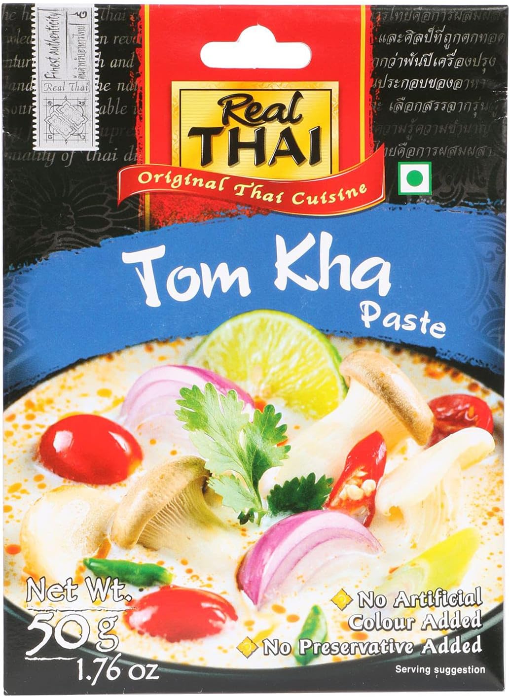 Original Thai Cuisine Tom Kha Soup Paste, 50 g, Black & Blue, Medium (7246)