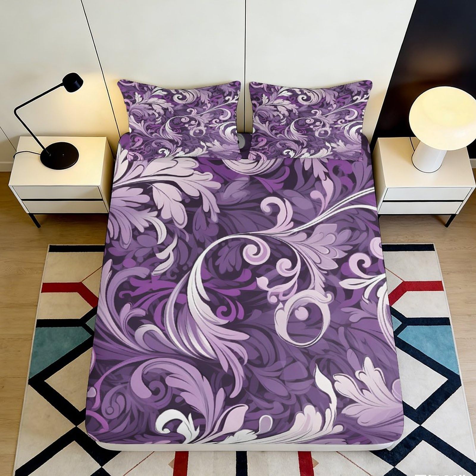 Kzqnxhjprl Style-7 3D Printed Fitted Sheet Microfiber Galaxy Starry Sky Bed Cover For Bedroom And Dorm Room, Easy To Wash, Anti-Slip, Protects Mattress, Stylish Home Decor 90X200x25cm