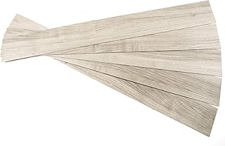 ROSEROSA Peel and Stick Engineered Polypropylene Floor Plank Acacia Wood Pattern Durable Flooring (ECK-705 : 5 Planks)