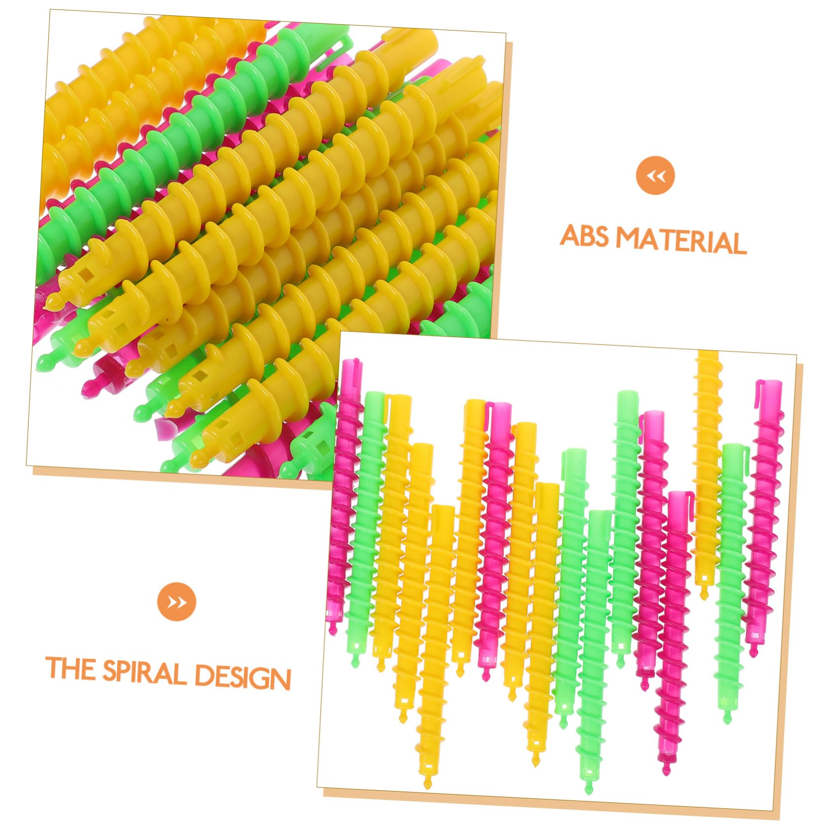 Varillas para Permanente en Espiral 100 Piezas Abs para Cabello
