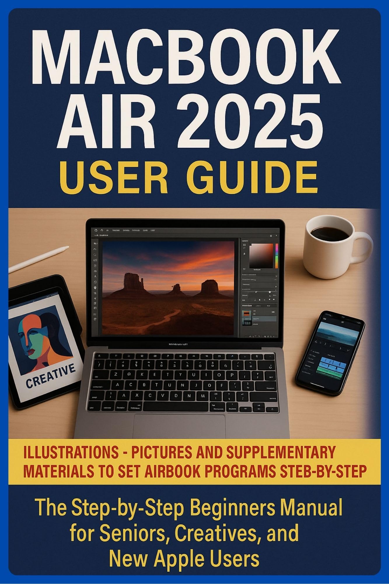 MacBook Air 2025 M4 User Guide: The Step-by-Step Beginners Manual for Seniors, Creatives, and New Apple Users