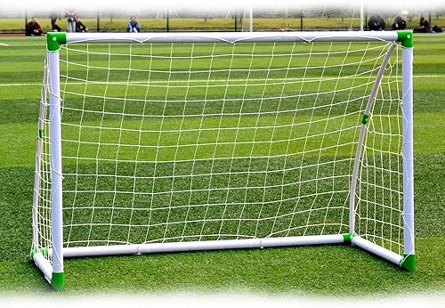 Miniatura 4 de Portería de fútbol portabilidad de 6 x 4 pies, redes de fútbol para patio trasero, juego de entrenamiento de portería de fútbol con hebillas de red,