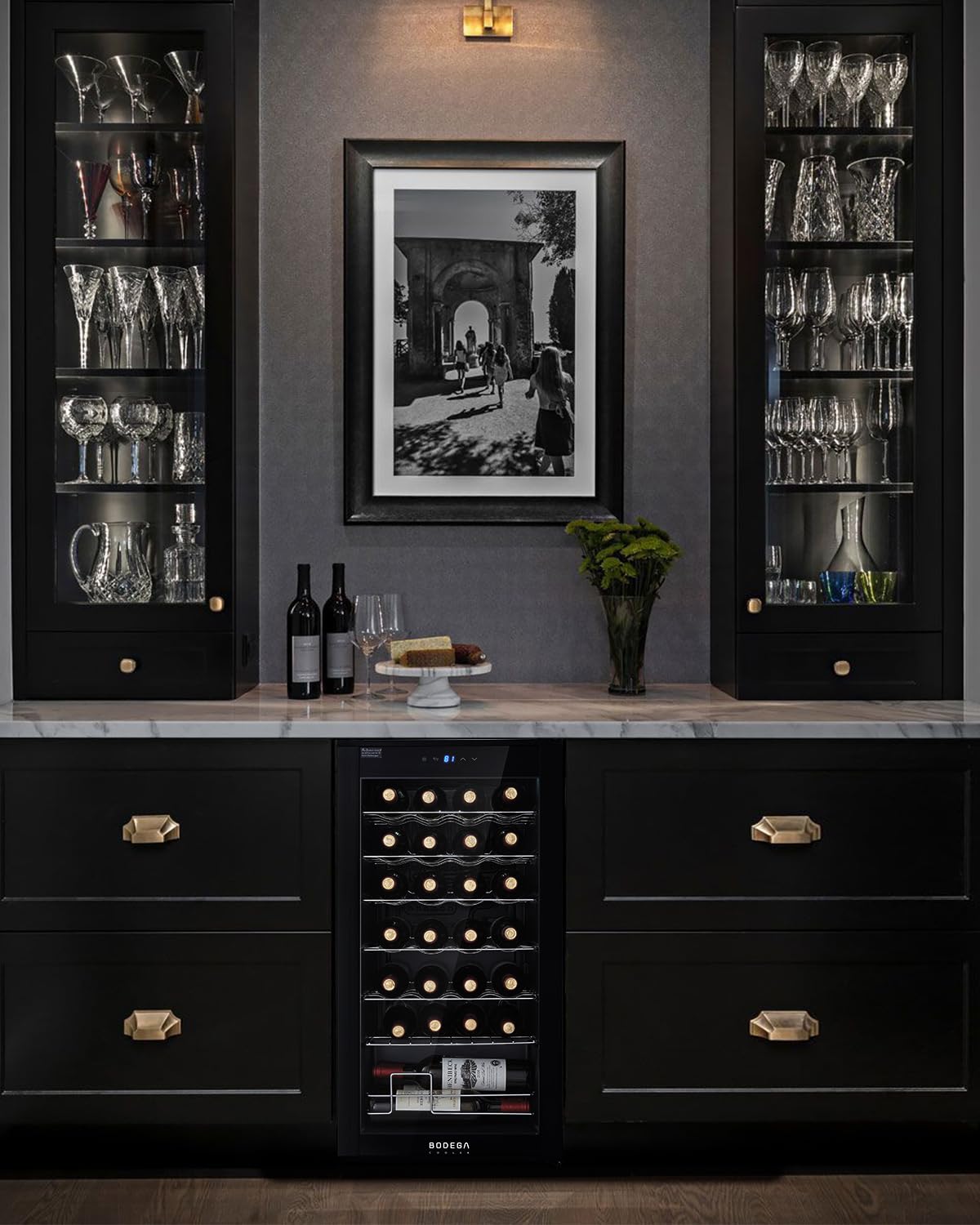 BODEGA 120 Cans Beverage Refrigerator, 28 Bottle Mini Fridge For Bedroom With Glass Door, Adjustable Shelves For Soda, Beer & Wine, Digital Temperature Control For Home, Office, Bar Or Dorm. on Fridge.com - View 6