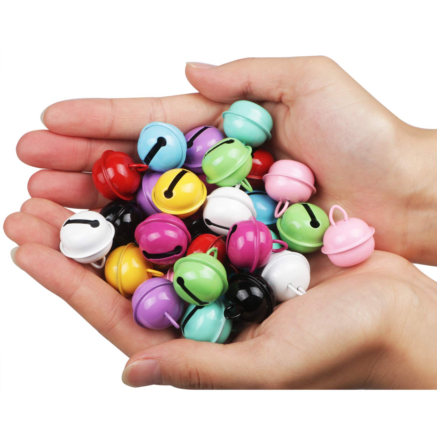 50 Campanellini Colorati In Metallo 22mm | Decorazioni Fai Da Te Per Natale Matrimonio Craft