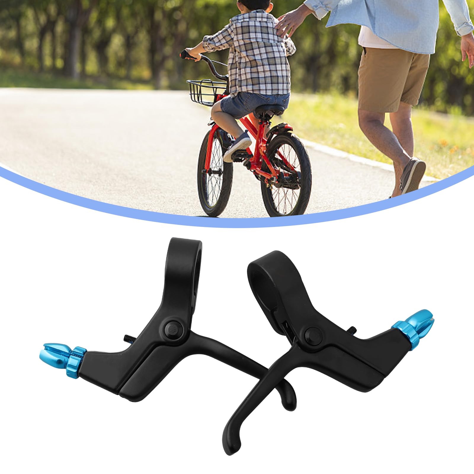 1 Paire De Poignées De Levier De Frein En Alliage D'aluminium Pour Vélo De Montagne, Vélo Pliant, Rouge