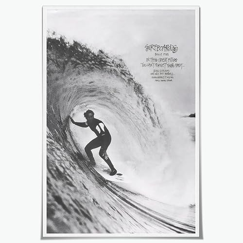Miniatura 32 de Póster retro de Hawaii Surfing Fun para verano, playa tropical, arte de pared, olas del océano azul, surfista, tabla de surf, tabla de surf, Arte de