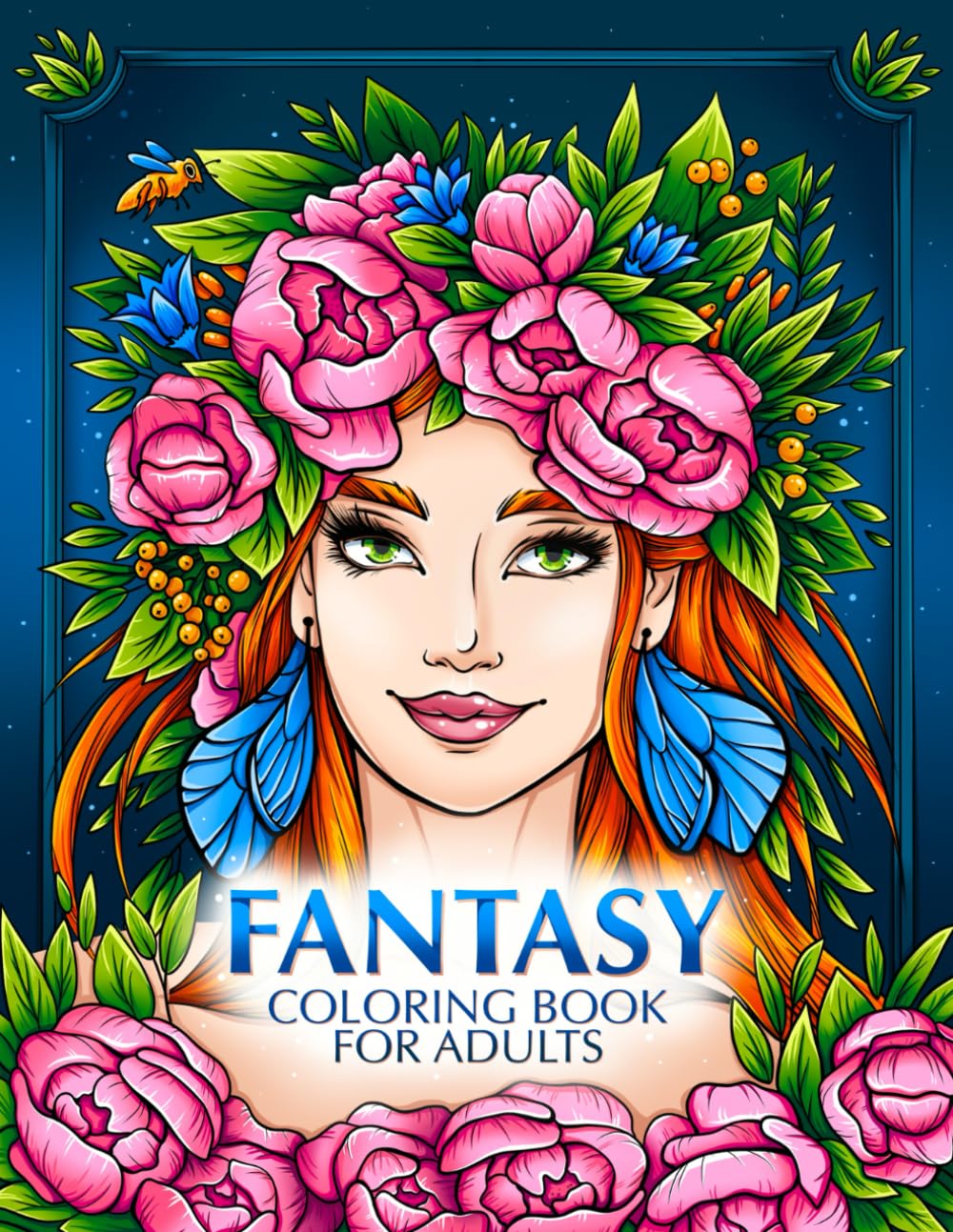 Fantasy Coloring Book for Adults: Magical Fairies, Mermaids, Vampires, and More