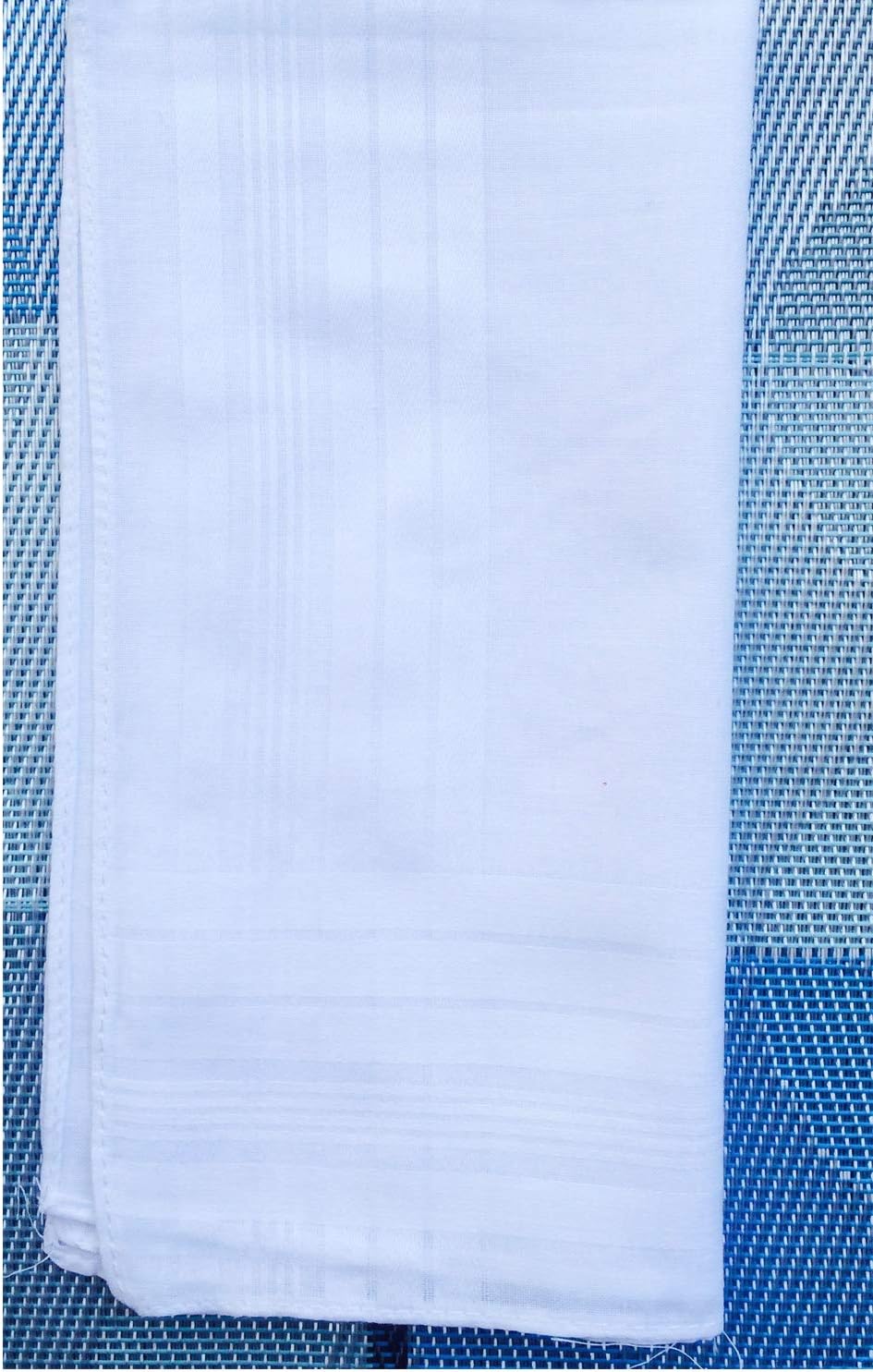 Men's Pure White 100% Cotton Handkerchiefs Classic Hankies