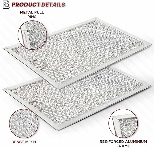 Miniatura 3 de WB06X10309 Filtro de grasa para horno microondas 7-5/8 x 5 x 3/32 pulgadas por Seentech (filtro de microondas) - Números de pieza de repuesto: