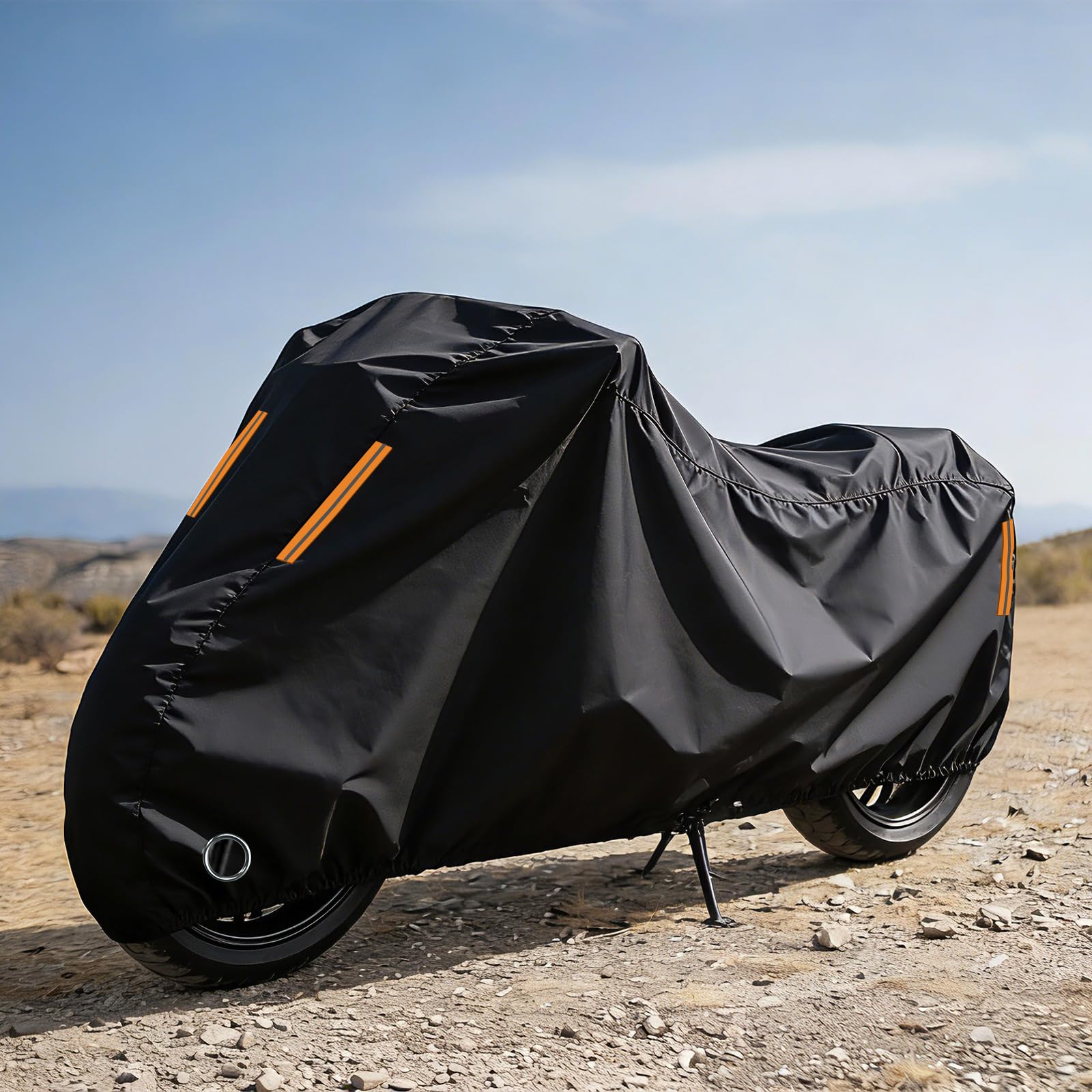 Telo Moto Esterno per Voge Sfida SR3,Copertura per Moto Personalizzata,Antipolvere, Antipioggia, Antivento con Strisce Riflettenti Fori di Bloccaggio