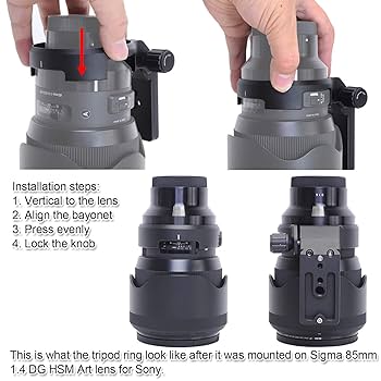 Amazon.com : iShoot Lens Collar, Tripod Mount Ring for Sigma
