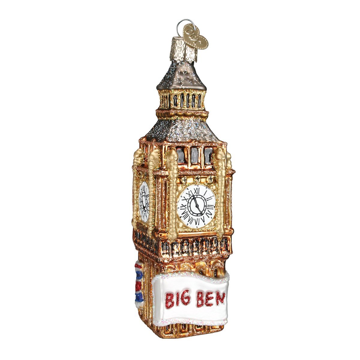 Old World ChristmasCities, Places and Landmarks Glass Blown Ornaments for Christmas Tree Big Ben