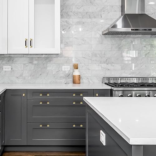 Miniatura 8 de JOY DECOR Paquete de 10 manijas redondas de latón con barra en T de un solo agujero, tiradores dorados, tiradores dorados, manijas de aleación de