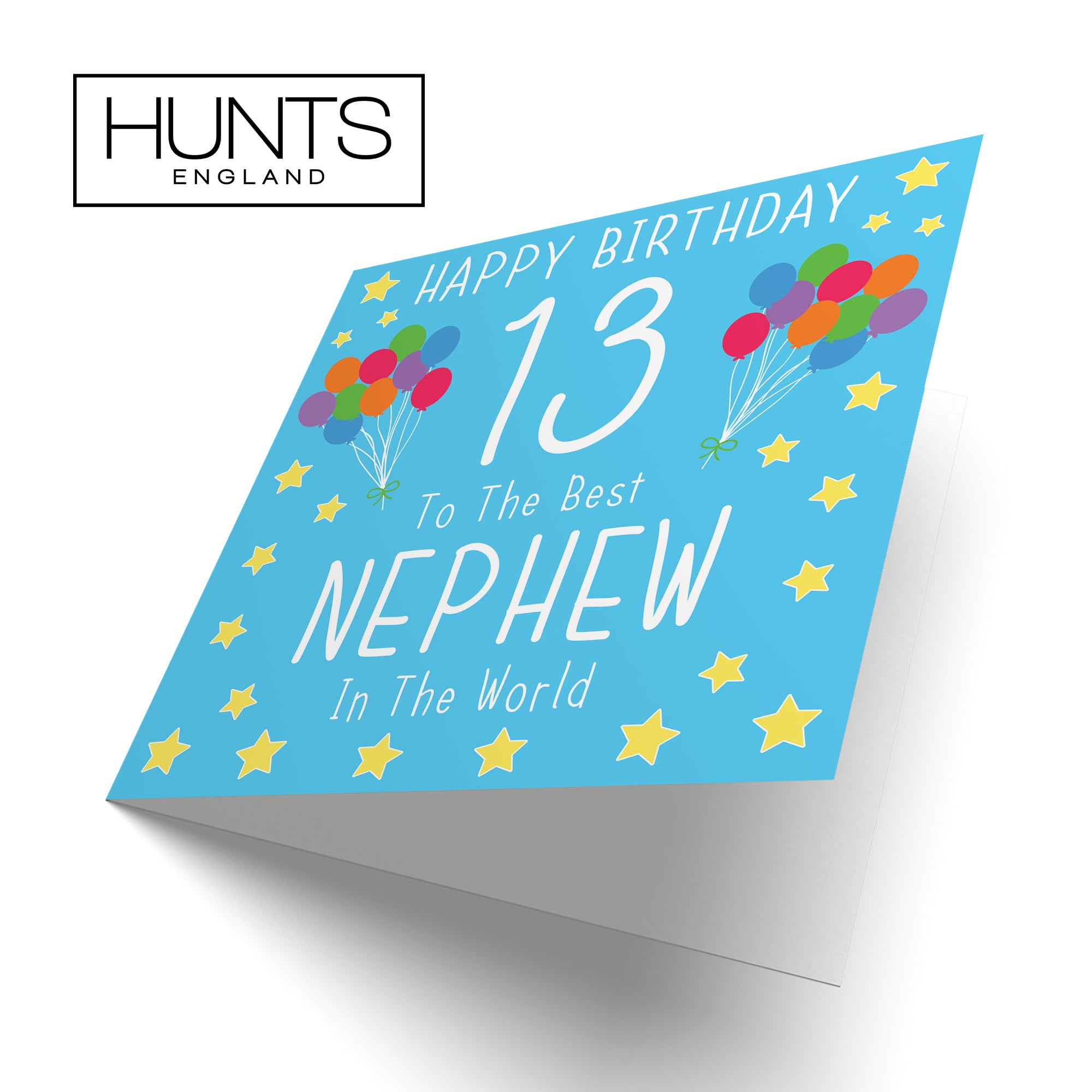 Hunts England Biglietto di auguri per 13° compleanno, motivo