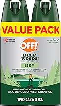 OFF! Deep Woods Insect Repellent Aerosol, Dry, Non-Greasy Formula, Bug Spray with Long Lasting Protection from Mosquitoes, 4 Oz, 2 Count