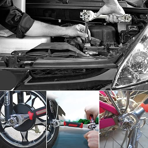Miniatura 2 de lanema Juego de llaves de doble cabeza de rotación 360 52 en 1 Llave multiherramienta para herramientas de reparación de automóviles Llave universal