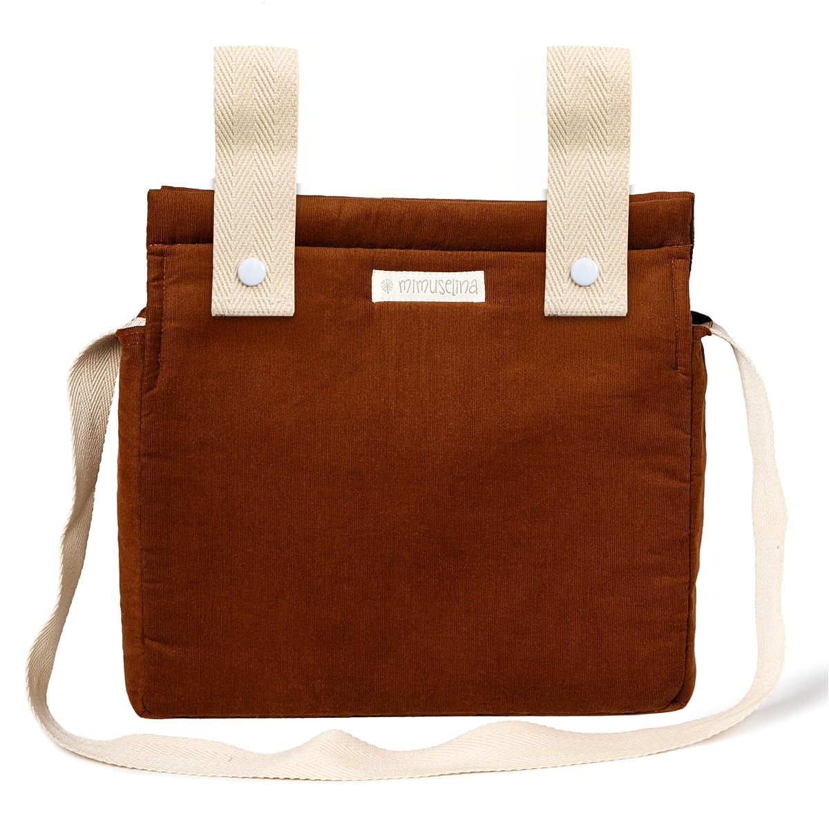 MIMUSELINA Bolso Carro Bebe | Pañalera Bebe organizador para silla paseo con gran capacidad | Bolso Maternidad Elegante y Práctico | Hecho en España — view 14