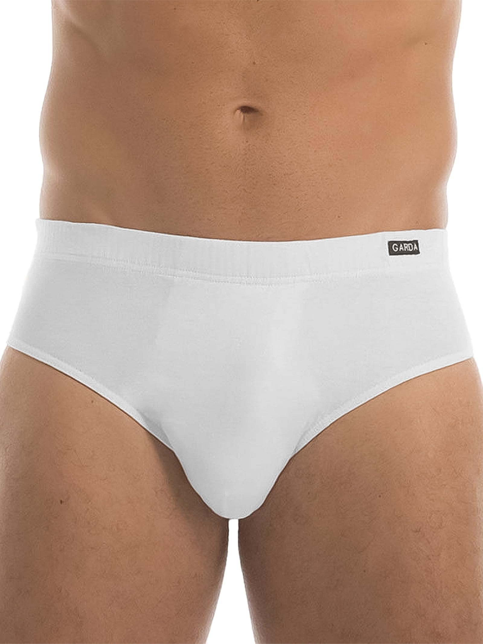 GARDA - 6 Slip Midi Uomo in Cotone Bielastico, Slip Medio Elastico Ricoperto 3471