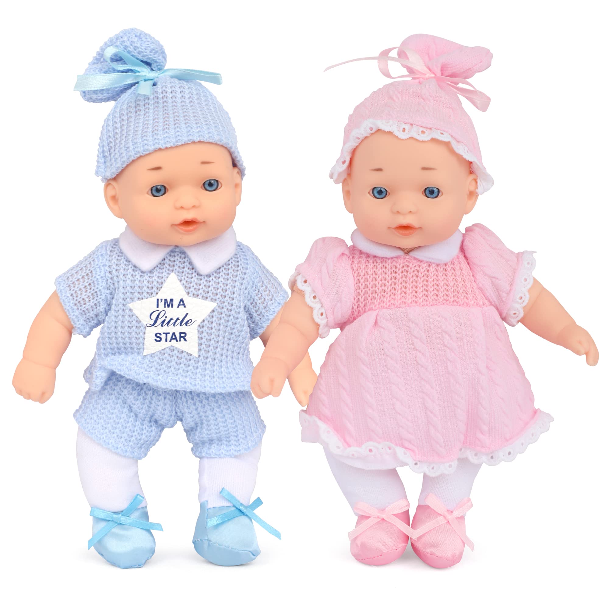 Buy Playkidiz Twin Baby Dolls, Twin Babies Realistic Dolls, Washable