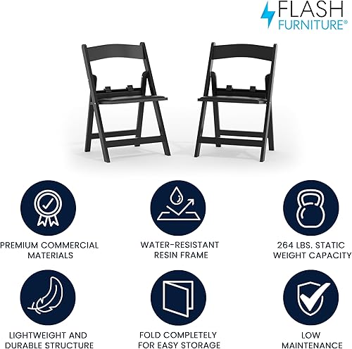 Miniatura 83 de Flash Furniture Hercules Series - Sillas plegables acolchadas para niños, asientos para eventos infantiles con capacidad de peso estático de 264